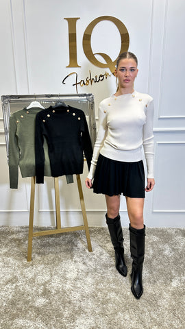 Fusta scurta tricot Aline Black