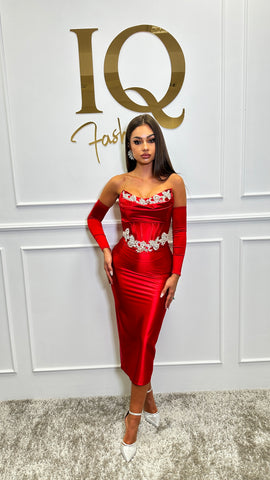 Rochie Charm Red