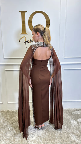 Rochie cu bolero Evessia Brown