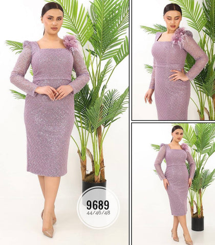 Rochie paiete midi  Ariane Lavander