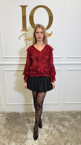 Bluza dantela Rosssya Bordo