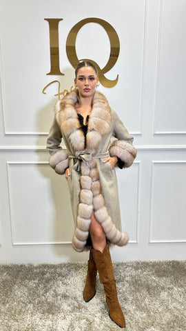 Palton lana alpaka Astor Beige