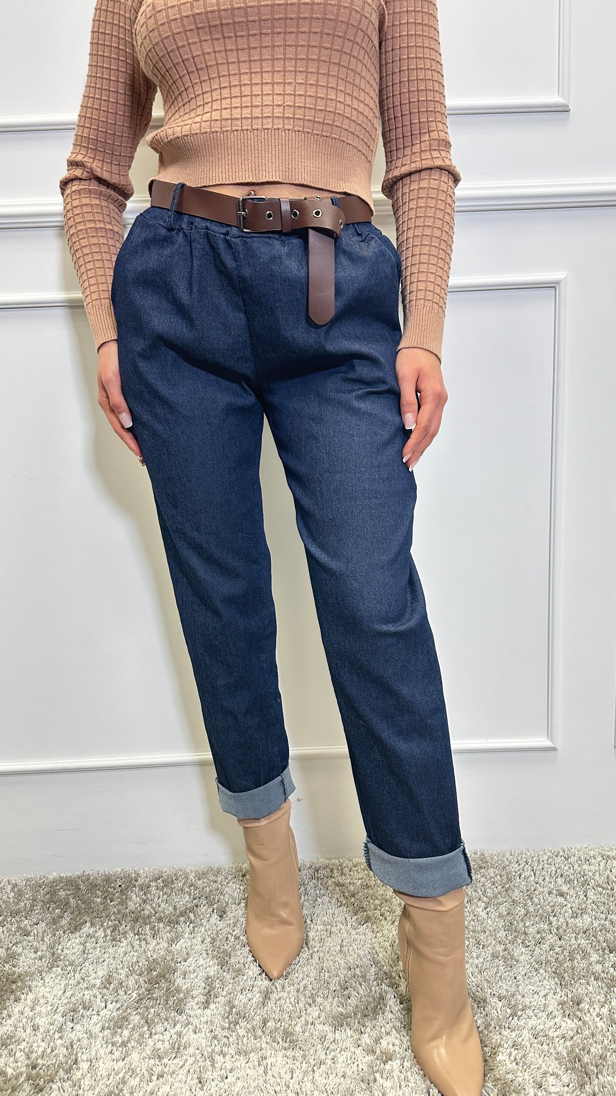 Pantaloni tip jeans Sporty Blue