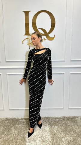 Rochie Dulcinee  Black-White