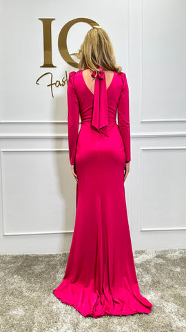 Rochie Dalidda  colier Fuchsia
