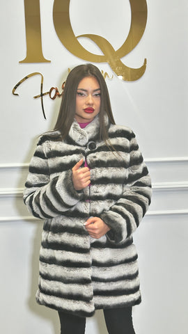 Haina blana rex-cincilla Donna Grey