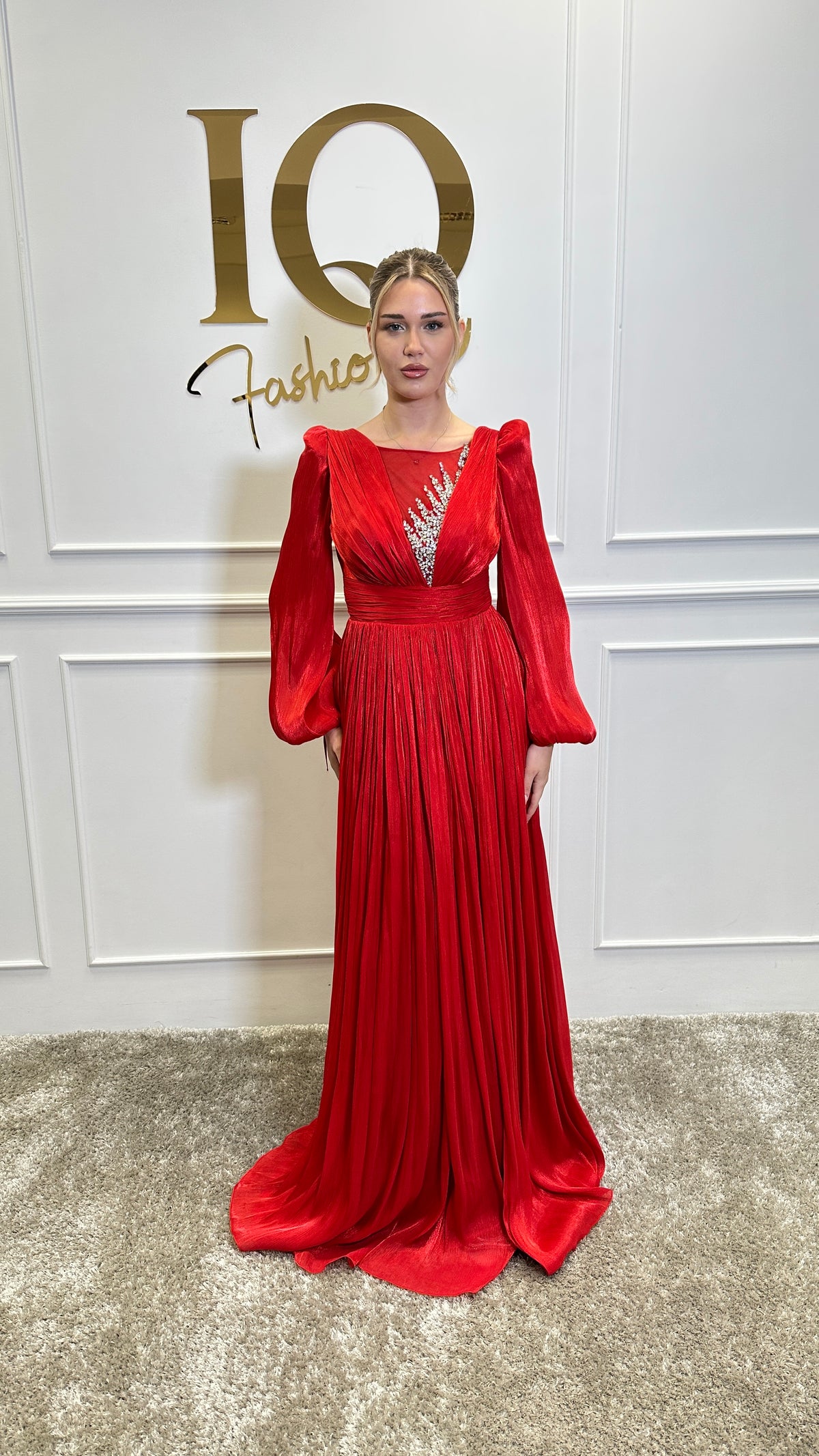 Rochie Destiny pietre Red
