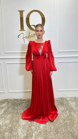 Rochie Destiny pietre Red