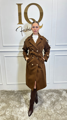 Pardesiu cu epoleti Trendy Coffe