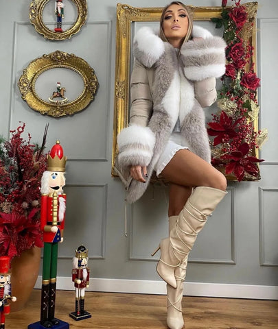 Haina parka Bianca Beige￼