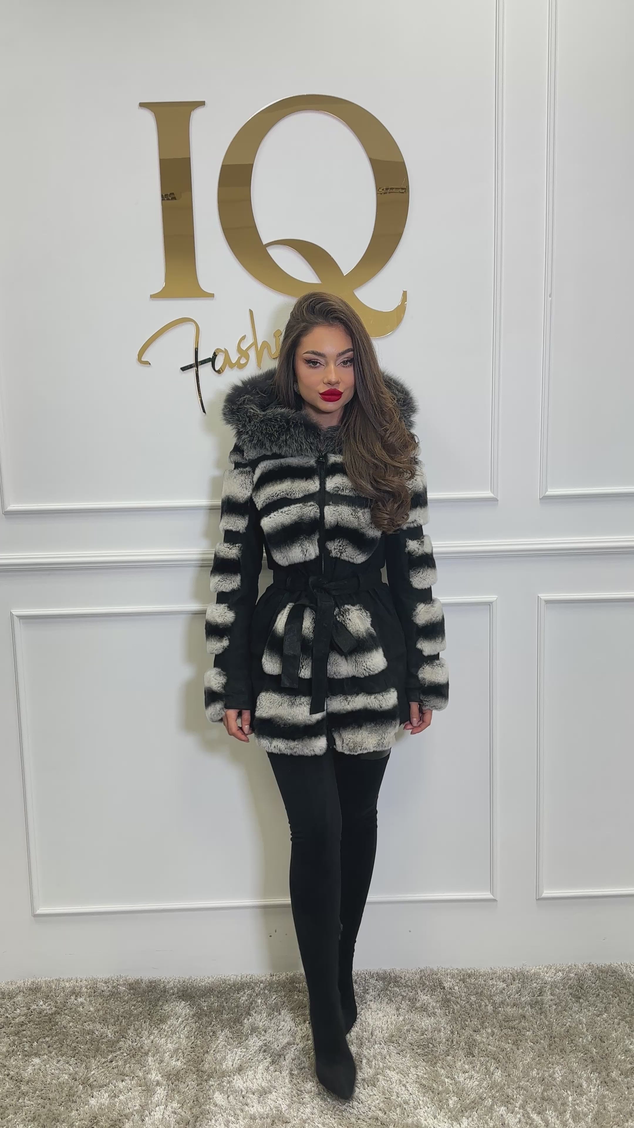 Haina blana rex-Cincilla Aria Grey